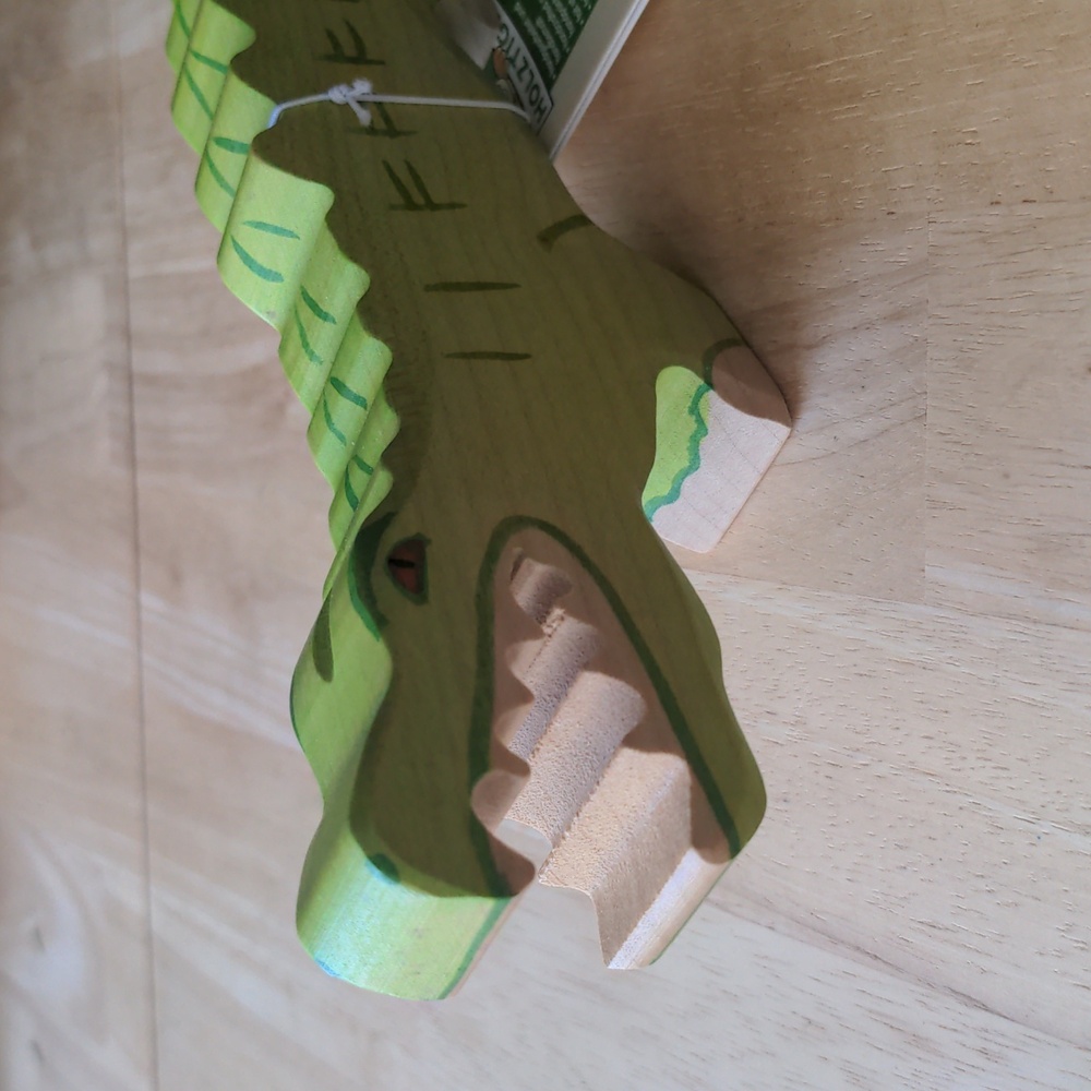 Holztiger Crocodile / Alligator Wooden Toy Waldorf Montessori
